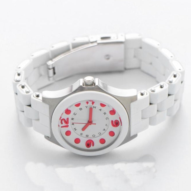 Marc Jacobs Pelly White Dial White Silicone Strap Watch for Women - MBM2588 Buy Now By Marc Jacobs