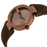 Gucci G Interlocking Brown Dial Brown Leather Strap Watch For Women - YA133504 Buy Now By Gucci