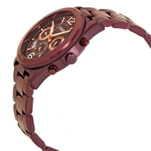 Fossil Perfect Boyfriend Multifunction Maroon Dial Maroon Steel Strap Watch for Women - ES4110 Buy Now By Fossil