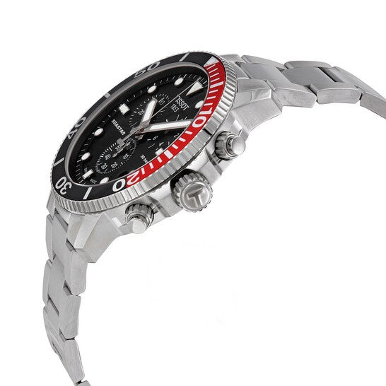 Tissot Seastar 1000 Chronograph Black Dial Silver Steel Strap Watch For Men - T120.417.11.051.01 Buy Now By Tissot