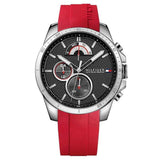 Tommy Hilfiger Decker Quartz Black Dial Red Rubber Strap Watch for Men - 1791351 Buy Now By Tommy Hilfiger