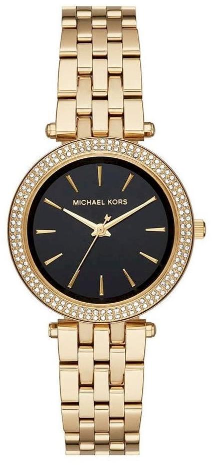 Michael Kors Mini Darci Quartz Black Dial Gold Steel Strap Watch For Women - MK3738 Buy Now By Michael Kors