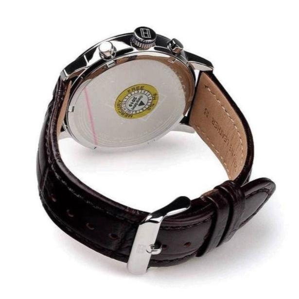 Tommy Hilfiger Aiden Quartz Black Dial Brown Leather Strap Watch for Men - 1791309 Buy Now By Tommy Hilfiger
