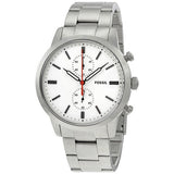 Fossil Townsman White Dial Silver Steel Strap Watch for Men - FS5346 Buy Now By Fossil