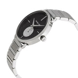 Michael Kors Portia Black Dial Silver Steel Strap Watch for Women - MK3638 Buy Now By Michael Kors