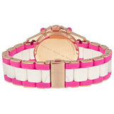 Marc Jacobs Rock Chronograph White Dial Two Tone Silicone Strap Watch for Women - MBM2593 Buy Now By Marc Jacobs