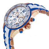 Marc Jacobs Rock Chronograph White Dial Two Tone Silicone Strap Watch for Women - MBM2594 Buy Now By Marc Jacobs