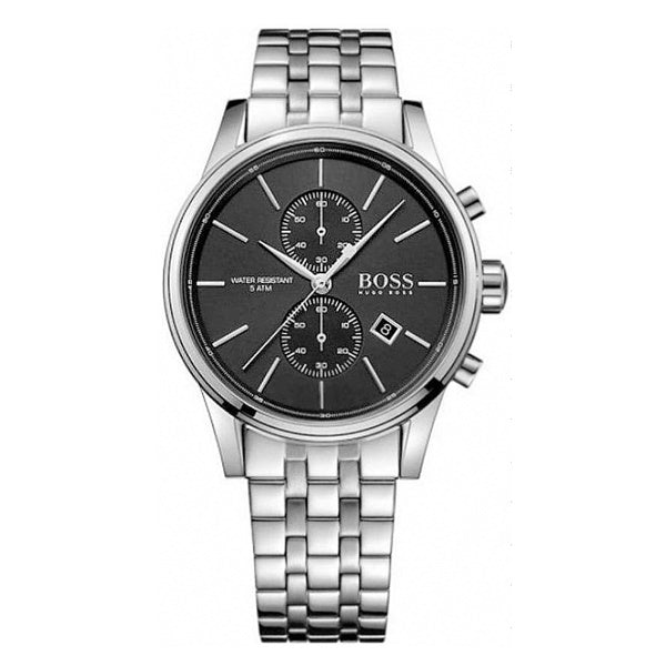 Hugo Boss Jet Black Dial Silver Steel Strap Watch for Men - 1513383 Buy Now By Hugo Boss