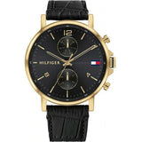 Tommy Hilfiger Daniel Black Dial Black Leather Strap Watch for Men - 1710417 Buy Now By Tommy Hilfiger