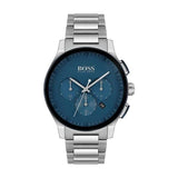 Hugo Boss Peak Chronograph Blue Dial Silver Steel Strap Watch for Men - 1513763 Buy Now By Hugo Boss