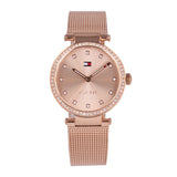 Tommy Hilfiger Lynn Quartz Rose Gold Dial Rose Gold Mesh Bracelet Watch For Women - 1781865 Buy Now By Tommy Hilfiger