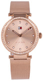 Tommy Hilfiger Lynn Quartz Rose Gold Dial Rose Gold Mesh Bracelet Watch For Women - 1781865 Buy Now By Tommy Hilfiger