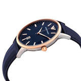 Emporio Armani Renato Analog Blue Dial Blue Leather Strap Watch For Men - AR11188 Buy Now By Emporio Armani