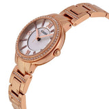 Fossil Virginia White Dial Rose Gold Steel Strap Watch for Women - ES3284 Buy Now By Fossil