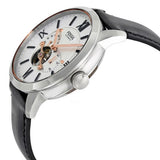 Fossil Townsman Automatic White Dial Black Leather Strap Watch for Men - ME3104 Buy Now By Fossil