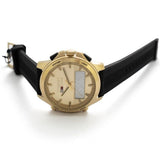 Tommy Hilfiger Jeans Digital Analog Gold Dial Black Rubber Strap Watch For Women - 1791762 Buy Now By Tommy Hilfiger