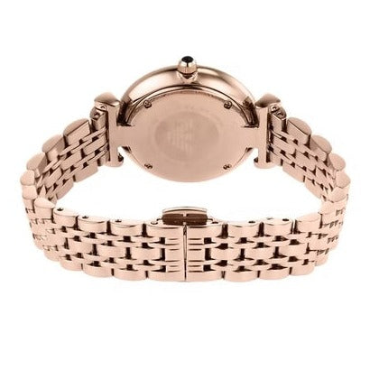 Emporio Armani Gianni T-Bar Quartz Crystals Black Dial Gold Steel Strap Watch For Women - AR11423 Buy Now By Emporio Armani