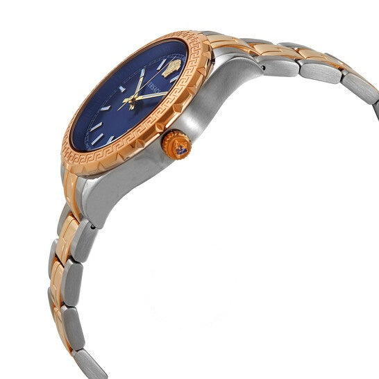 Versace Hellenyium Blue Dial Two Tone Steel Strap Watch for Women - V12060017 Buy Now By Versace