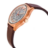 Emporio Armani Meccanico White Skeleton Dial Brown Leather Strap Watch For Men - AR60005 Buy Now By Emporio Armani