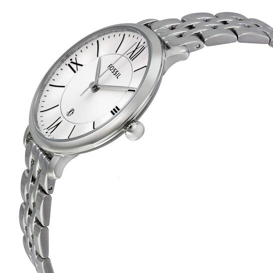 Fossil Jacqueline White Dial Silver Steel Strap Watch for Women - ES3920 Buy Now By Fossil