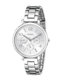 Fossil Jacqueline Silver Dial Silver Steel Strap Watch for Women - ES3664 Buy Now By Fossil