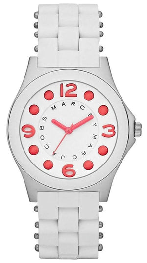 Marc Jacobs Pelly White Dial White Silicone Strap Watch for Women - MBM2588 Buy Now By Marc Jacobs