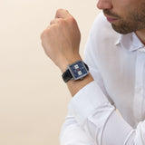 Tag Heuer Monaco Automatic Chronograph Blue Dial Black Leather Strap Watch for Men - CAW211P.FC6356 Buy Now By Tag Heuer