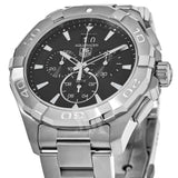 Tag Heuer Aquaracer Chronograph Black Dial Silver Steel Strap Watch for Men - CAY1110.BA0927 Buy Now By Tag Heuer