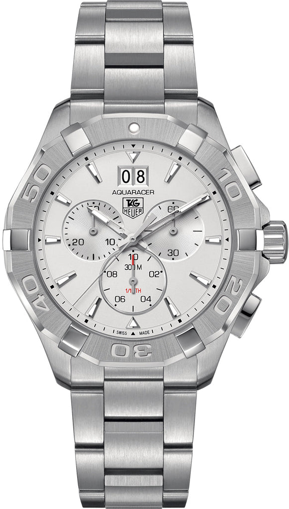Tag Heuer Aquaracer White Dial Silver Steel Strap Watch for Men - CAY1111.BA0927 Buy Now By Tag Heuer