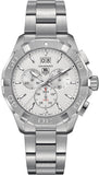 Tag Heuer Aquaracer White Dial Silver Steel Strap Watch for Men - CAY1111.BA0927 Buy Now By Tag Heuer