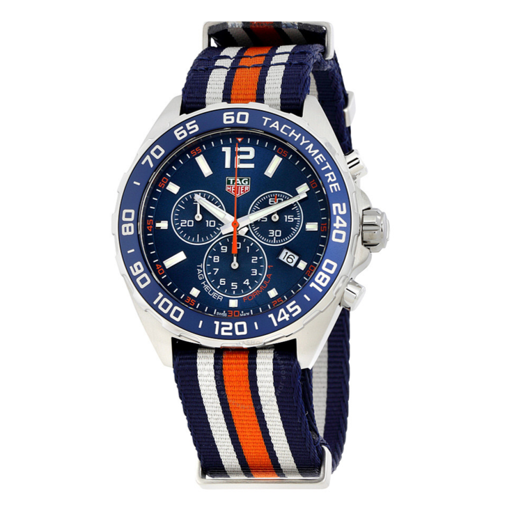 Tag Heuer Formula 1 Quartz Blue Dial Two Tone NATO Strap Watch for Men - WAZ1010.FC8196 Buy Now By Tag Heuer