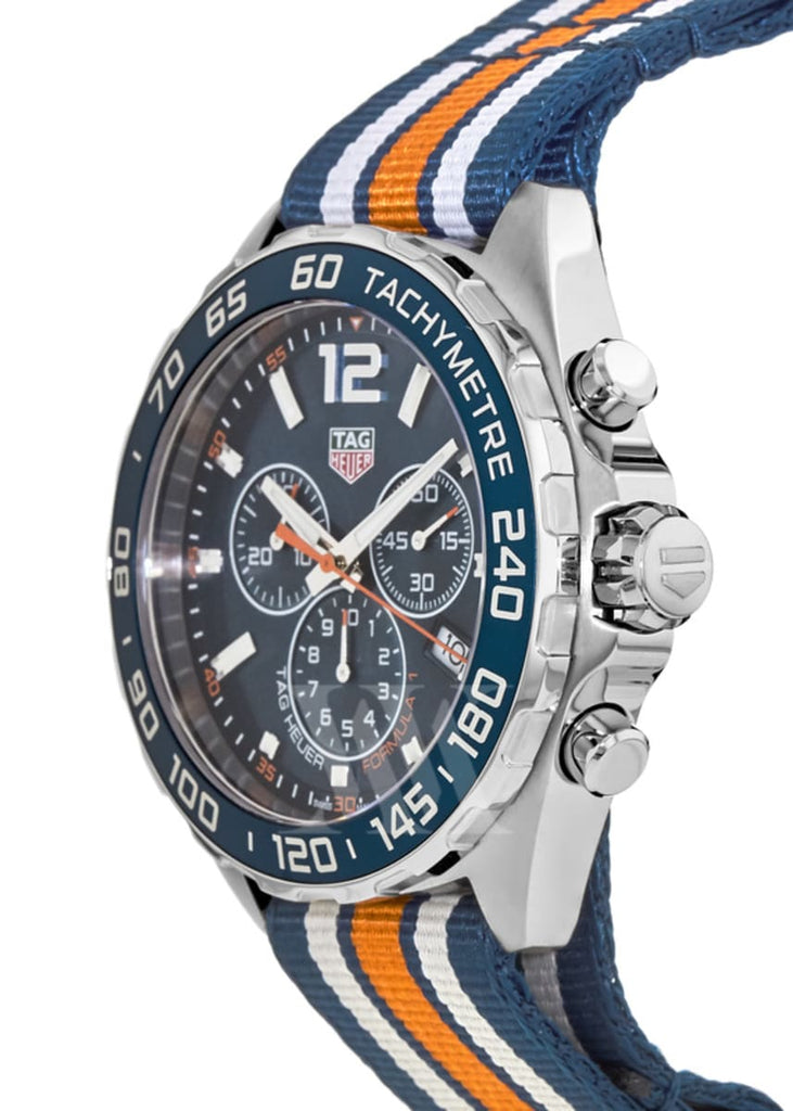 Tag Heuer Formula 1 Chronograph 43mm Blue Dial NATO Strap Watch for Men - CAZ1014.FC8196 Buy Now By Tag Heuer