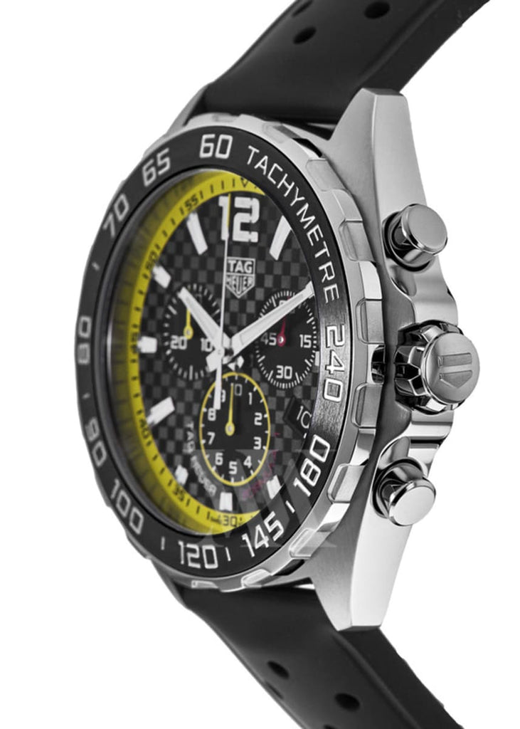 Tag Heuer Formula 1 Chronograph Black Dial Black Rubber Strap Watch for Men - CAZ101AC.FT8024 Buy Now By Tag Heuer