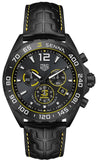 Tag Heuer Formula 1 Chronograph Senna Black Dial Black Leather Strap Watch for Men - CAZ101AJ.FC6487 Buy Now By Tag Heuer