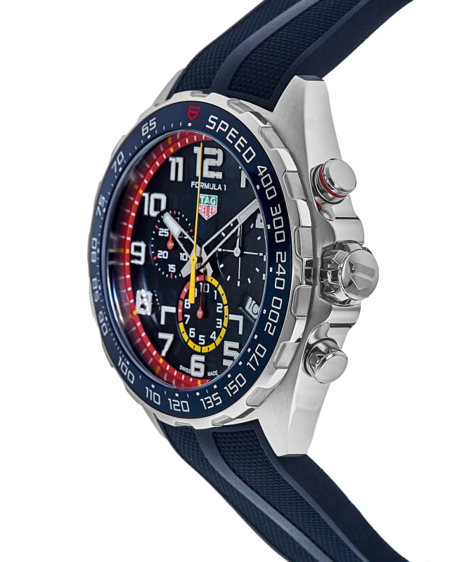Tag Heuer Formula 1 Red Bull Racing Chronograph Blue Dial Blue Rubber Strap Watch for Men - CAZ101AL.FT8052 Buy Now By Tag Heuer