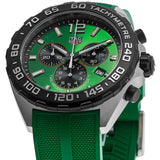 Tag Heuer Formula 1 Chronograph Green Dial Green Rubber Strap Watch for Men - CAZ101AP.FT8056 Buy Now By Tag Heuer