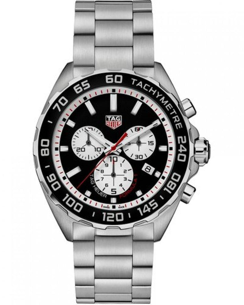 Tag Heuer Formula 1 Chronograph Black Dial Silver Steel Strap Watch for Men - CAZ101E.BA0842 Buy Now By Tag Heuer