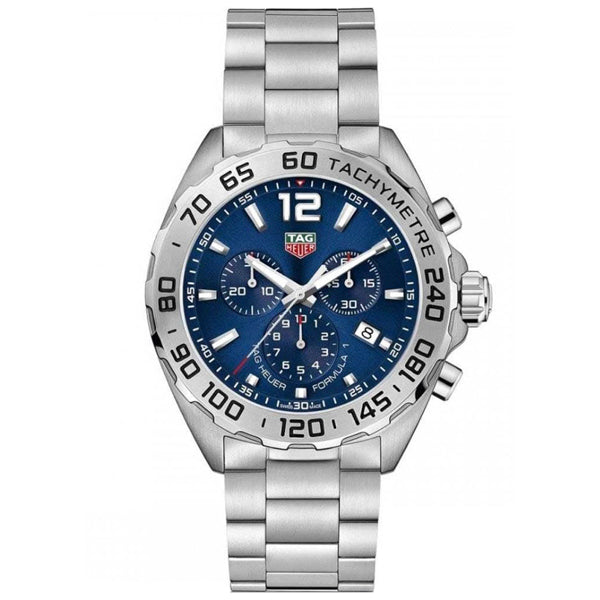 Tag Heuer Formula 1 Chronograph Blue Dial Silver Steel Strap Watch for Men - CAZ101K.BA0842 Buy Now By Tag Heuer