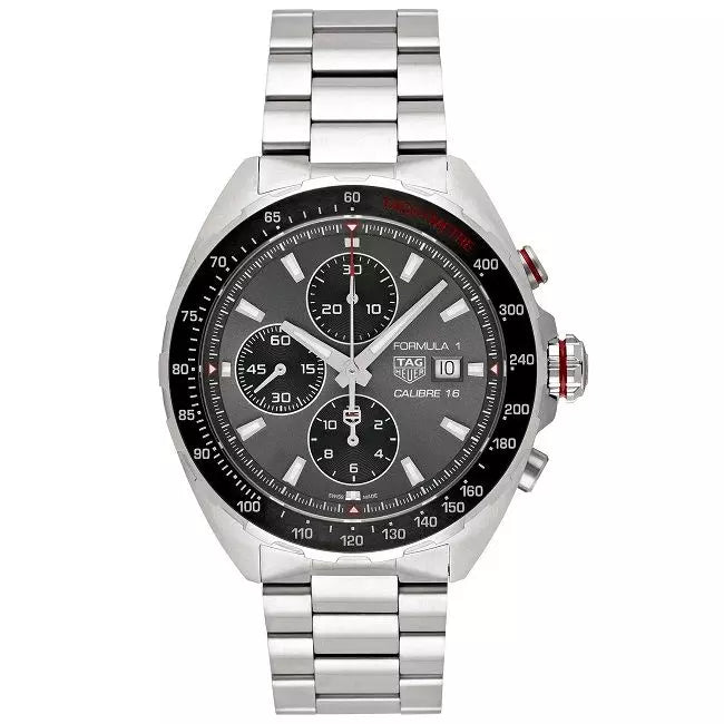 Tag Heuer Formula 1 Automatic Chronograph Grey Dial Silver Strap Watch for Men - CAZ2012.BA0876 Buy Now By Tag Heuer