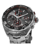 Tag Heuer Formula 1 Chronograph Senna Grey Dial Silver Steel Strap Watch for Men - CAZ201D.BA0633 Buy Now By Tag Heuer