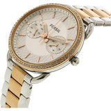 Fossil Tailor White Dial Two Tone Steel Strap Watch for Women - ES4396 Buy Now By Fossil