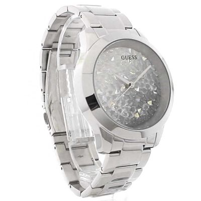 Guess Crush Silver Dial Silver Steel Strap Watch For Women - GW0020L1 Buy Now By Guess