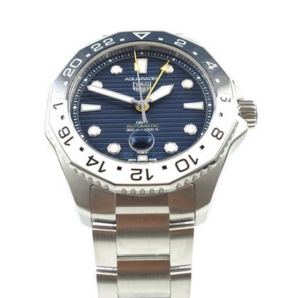 Tag Heuer Aquaracer Professional 300 GMT Automatic Blue Dial Silver Steel Strap Watch for Men - WBP2010.BA0632 Buy Now By Tag Heuer