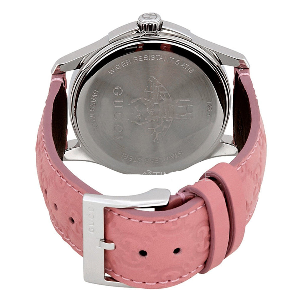 Gucci G Timeless Quartz Candy Pink Dial Pink Leather Strap Watch For Women - YA1264030 Buy Now By Gucci