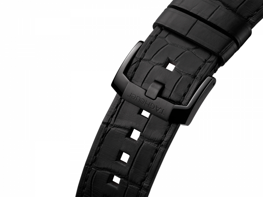 Tag Heuer Autavia Chronometer Flyback Chronograph Black Dial Black Leather Strap Watch for Men - CBE511C.FC8280 Buy Now By Tag Heuer