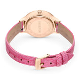 Swarovski Octea Nova Pink Dial Pink Leather Strap Watch for Women - 5650030 Buy Now By Swarovski