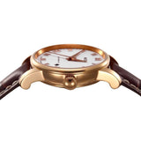 Mido Baroncelli III Automatic White Dial Brown Leather Strap Watch For Women - M7600.3.26.8 Buy Now By Mido