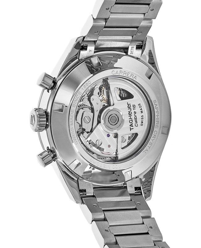 Tag Heuer Carrera Automatic Chronograph Blue Dial Silver Steel Strap Watch for Men - CBK2115.BA0715 Buy Now By Tag Heuer