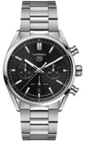 Tag Heuer Carrera Chronograph Black Dial Silver Steel Strap Watch for Men - CBN2010.BA0642 Buy Now By Tag Heuer