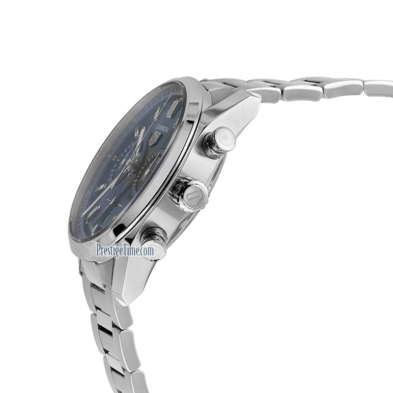 Tag Heuer Carrera Chronograph Blue Dial Silver Steel Strap Watch for Men - CBN2011.BA0642 Buy Now By Tag Heuer